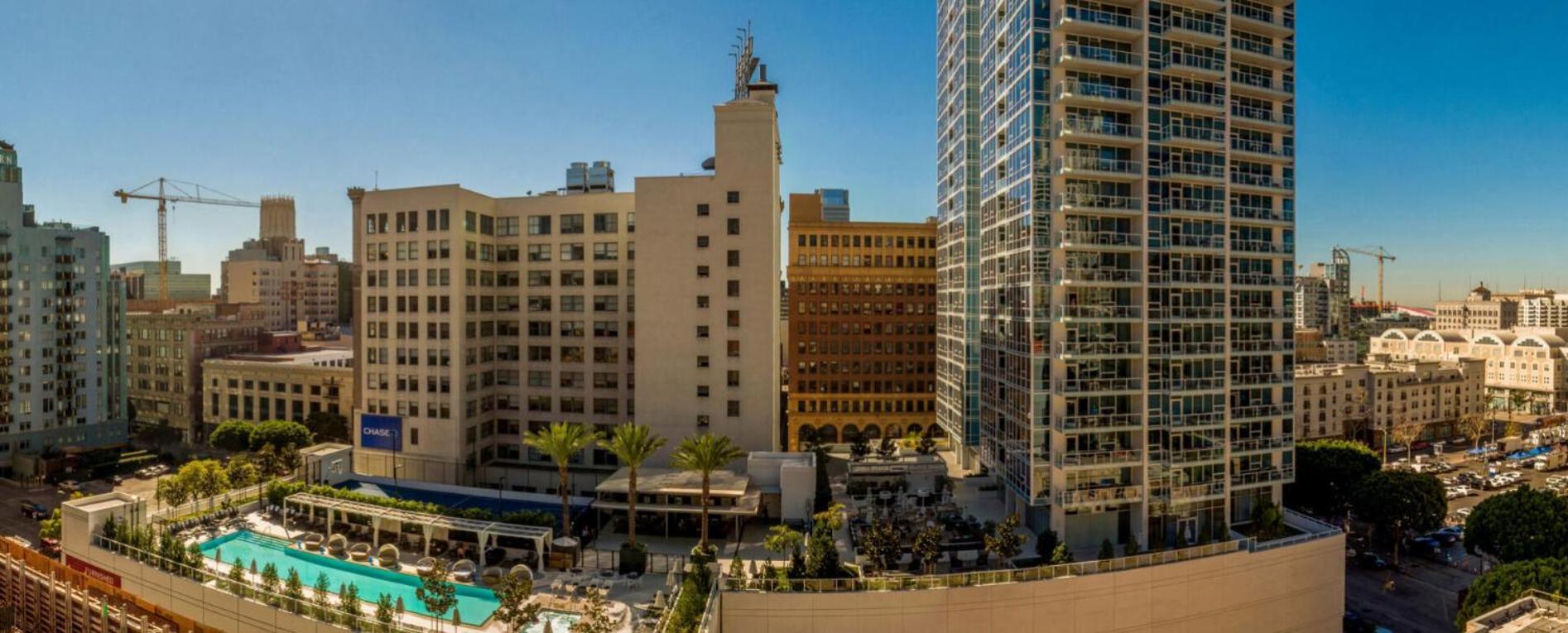 Level Downtown La South Olive Hotel Los Angeles Bagian luar foto